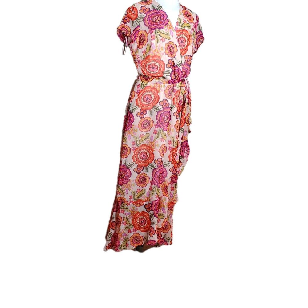Just Taylor Floral Wrap Dress Missing Size